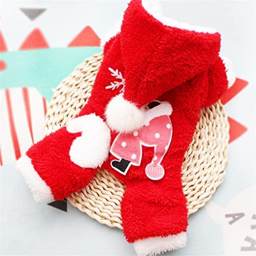 FKSDHDG Dog Jumpsuit Winter Pet Coat Warm Dog Clothes Christmas Pet Apparel Poodle Bichon Frise Schnauzer Dog Clothing Suit Overalls